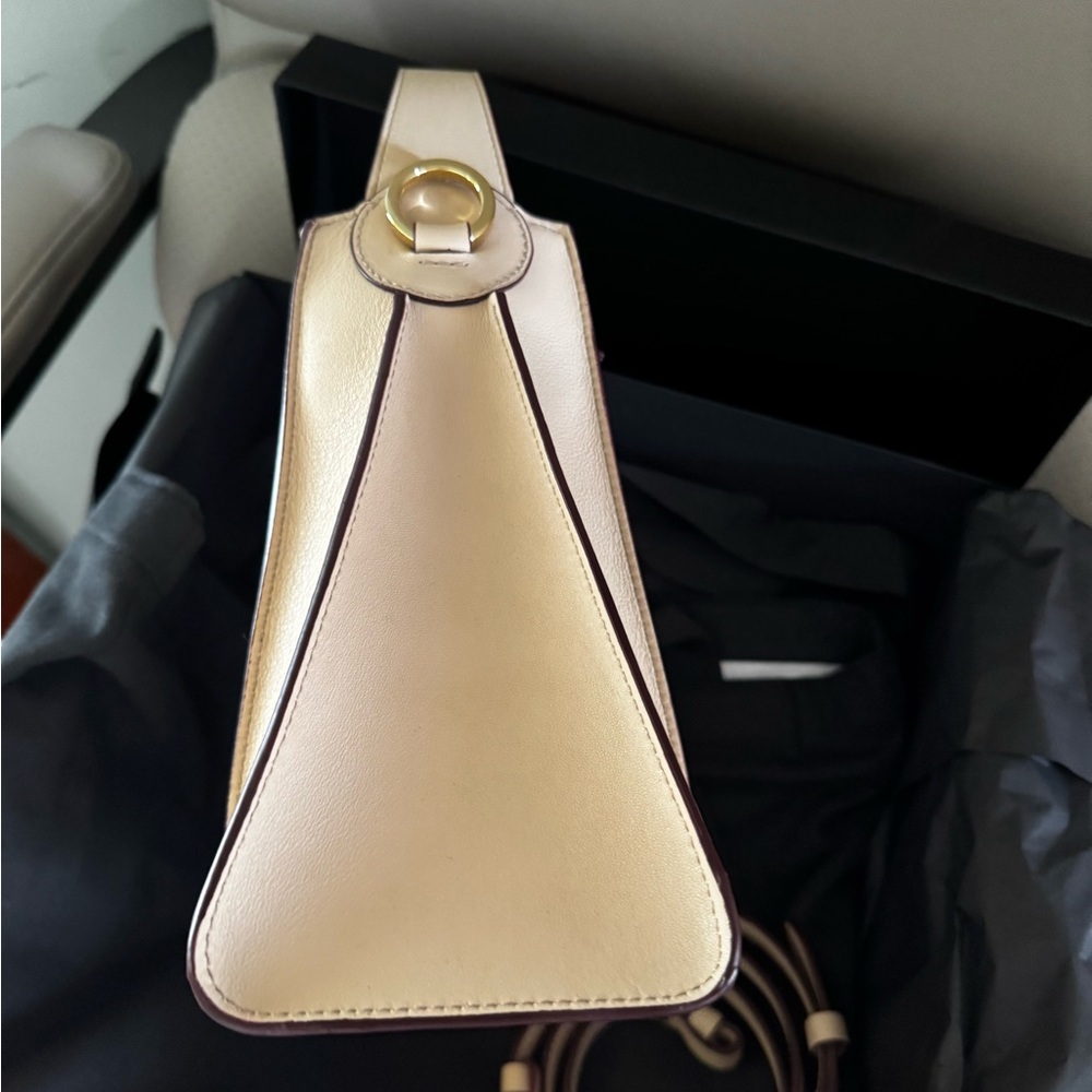 Strathberry Arkshell Cream/Oat Shoulder Bag - Picture 4 of 7